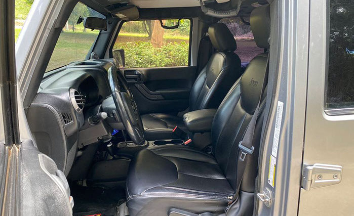 Jeep Wrangler front seat