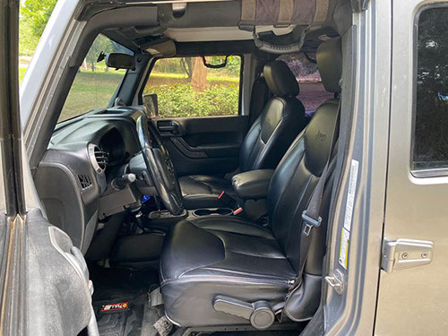 Jeep Wrangler front seat