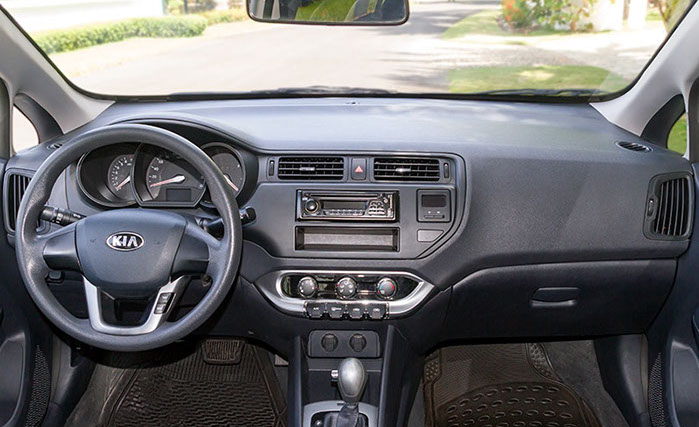 Kia Rio inside