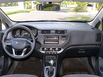 Kia Rio inside