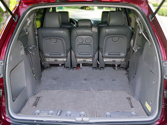 Toyota Sienna tail gate up